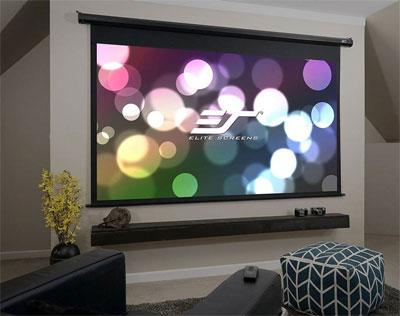 Elite Screens Projector Screen on Wall