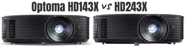 Optoma HD143X vs HD243X projectors